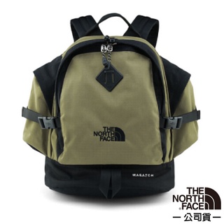 【The North Face】WASATCCH 多功能舒適後背包35L.電腦書包.15吋筆電/3KUQ-7HD 綠/黑