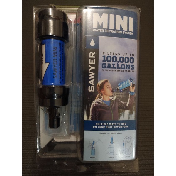 Sawyer Mini filter 隨身 濾水器 SP-128 現貨 輕量濾水器組藍色 產地美國