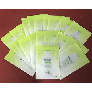 【20包 共120ml 超特價99】Simple清妍全能潔顏賦活卸妝水【6ml*20包合售 (波蘭製)】