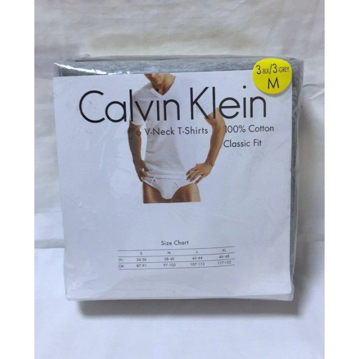 購Happy~Calvin Klein 進口名牌男V領短袖內衣/T恤 單件價 特價 S/M 美版