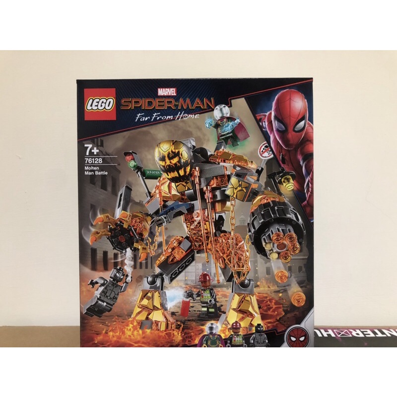 全新未拆 樂高 LEGO 76128 蜘蛛人 離家日 熔火人之戰