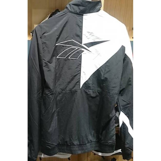 2018 11月 REEBOK LF TRACKTOP 復古 防風 運動外套 黑白 畢書盡 DJ1950