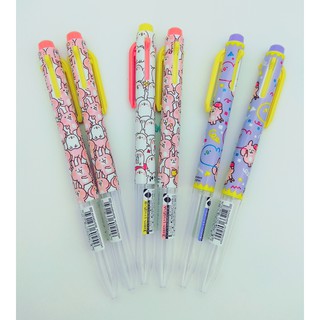 日本款 卡娜赫拉 兔兔 P助 四色筆管 可替換筆芯日貨文具原子筆pentel kanhei 辦公筆筆記重點筆芯0.5mm