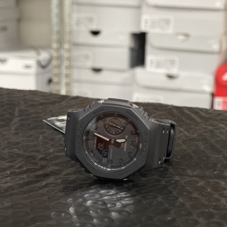 【吉米.tw】高雄現貨 卡西歐Casio 極簡全黑八角G-SHOCK系列 雙顯電子錶GA-2100-1A1DR
