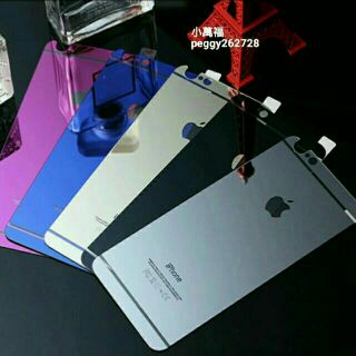 彩色電鍍鏡面鋼化膜 iPhone5 iphone5S iPhoneSE iphone6S+ 玻璃保護貼 鋼化玻璃膜