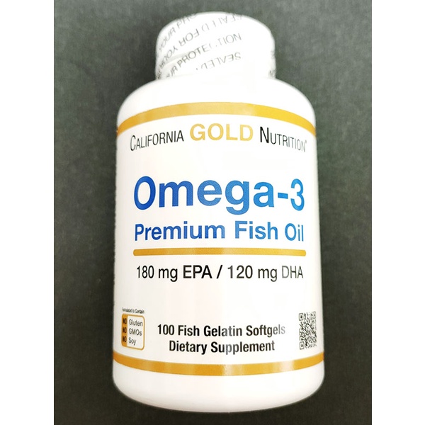 現貨 California Gold Nutrition Omega-3 優質魚油 100粒 180EPA/120DHA