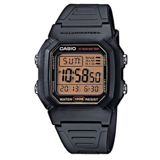 【富安鐘錶】台灣卡西歐公司貨專門店 CASIO 10Year黑武士電子錶 W-800HG-9A 一年保固