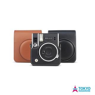 FUJIFILM 富士 instax mini40 拍立得 相機包/透明水晶殼 2色皮質包 黑/棕