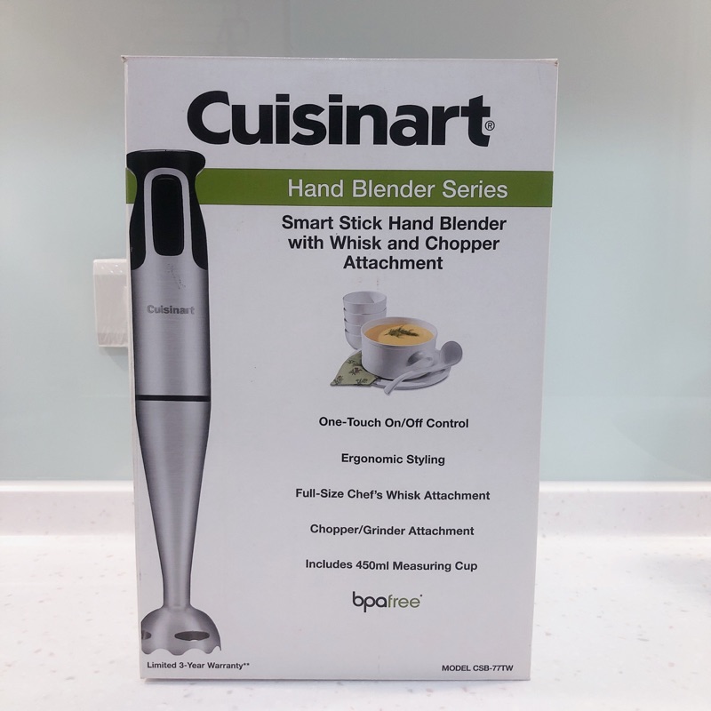 二手 Cuisinart 美膳雅全方位手持式攪拌棒(CSB-77TW) 打泥器 副食品 育兒 料理