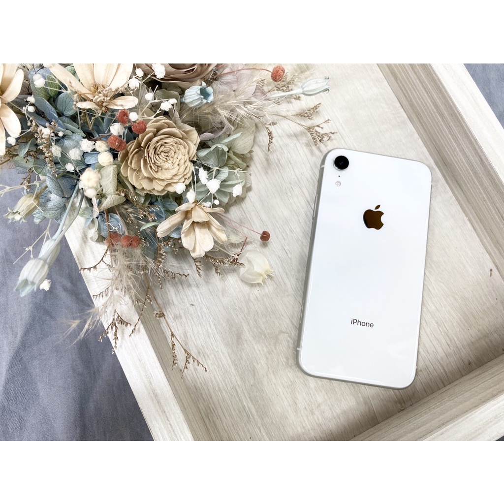 🏆西門町實體門市可自取🏆🍎Apple IPhone  XR 64G 白色手機🍎換過全新電池 100%有店家保固七天