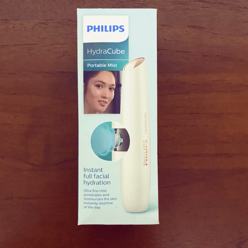 【飛利浦 Philips 】HydraCube超音波活膚水氧儀 BSC601 超聲波技術 USB充電/防水設計 母親節