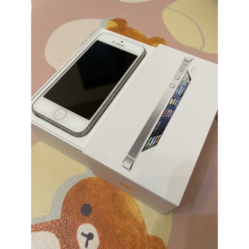 iPhone 5 16G 銀色 二手機