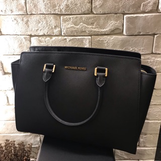 mk Selma Large TZ Satchel 防刮皮革手提/斜背兩用包-大