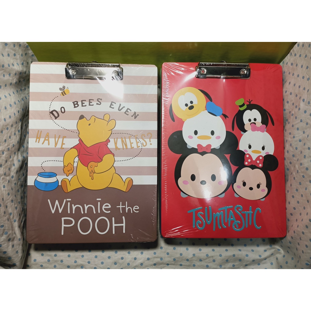 【現貨-1入】Disney卡通文件板夾 小熊維尼 Tsum Tsum好市多 Costco