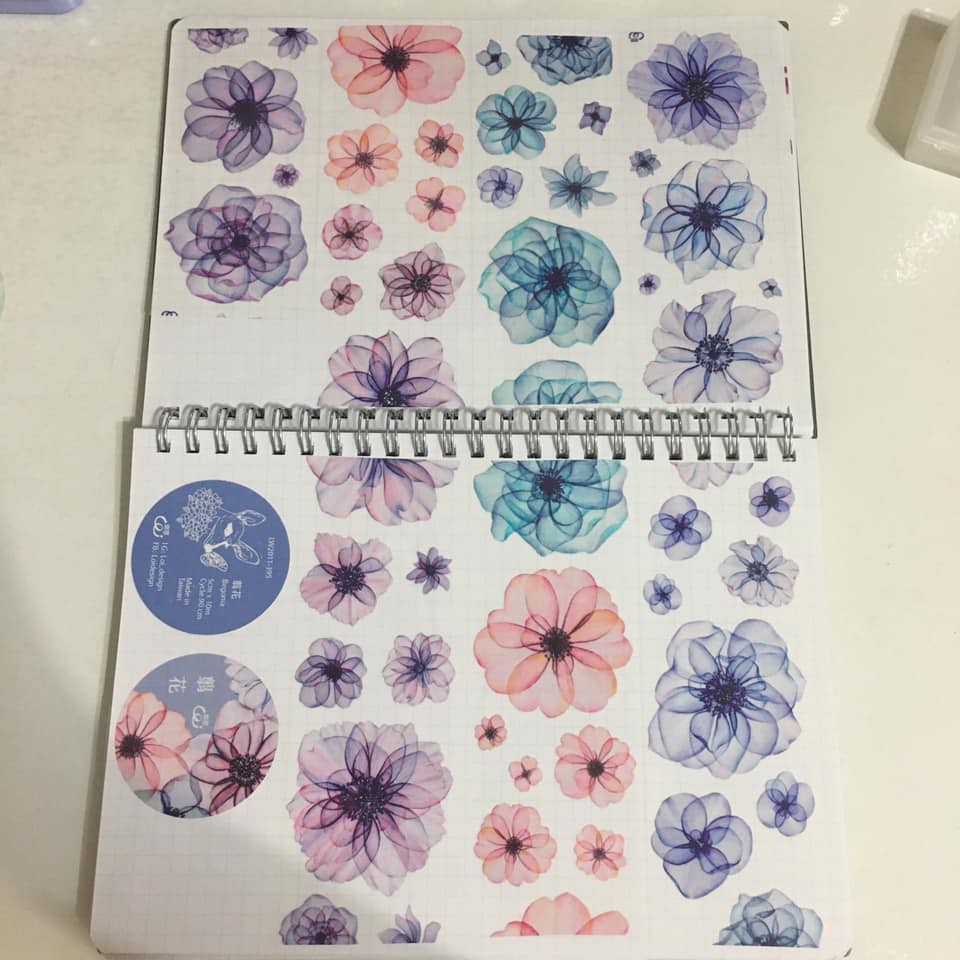 樂意翦花pet膠帶分裝masking Tapes 手帳素材水彩 蝦皮購物