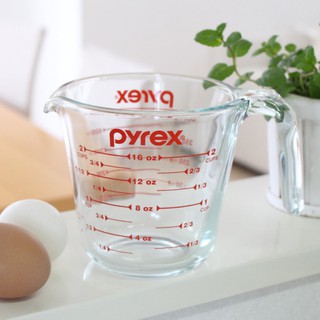 《旬好日貨》現貨 PYREX 強化玻璃 耐熱玻璃 量杯 (500ml) 中國製