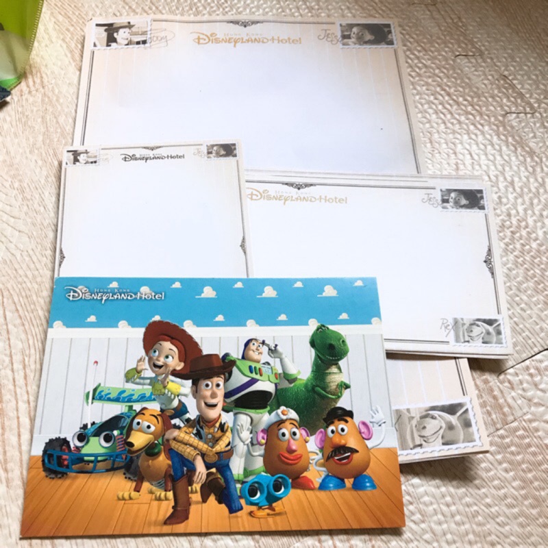 珍藏 迪士尼樂園 香港迪士尼 玩具總動員 飯店 明信片