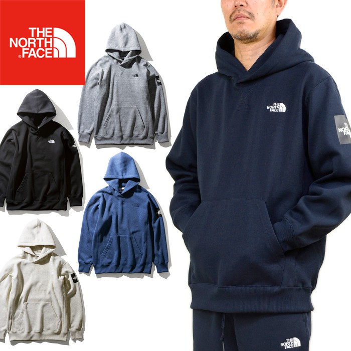 the north face square logo hoodie