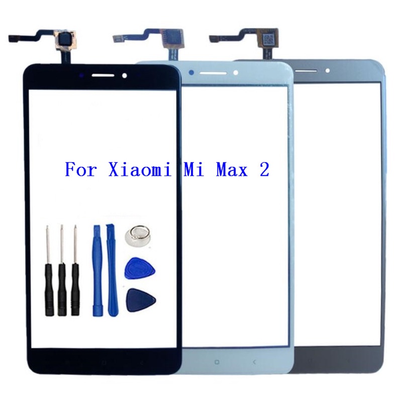 6.44 英寸觸摸屏適用於小米 Mi Max 2 觸摸屏玻璃數字化儀面板前玻璃適用於小米 Max 2 傳感器粘合劑