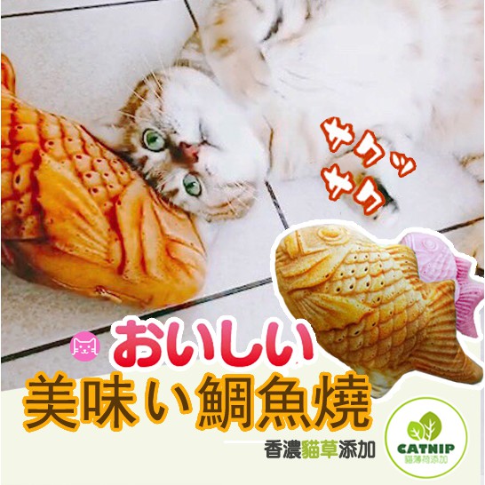 橙花寵物 鯛魚燒貓草包鯛魚燒貓薄荷貓草包貓薄荷玩具鯛魚燒抱枕鯛魚燒貓 蝦皮購物