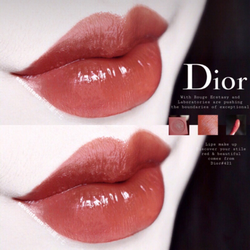 現貨 Dior Lip Tattoo癮誘超模染唇露 421 歐洲限定色 蝦皮購物