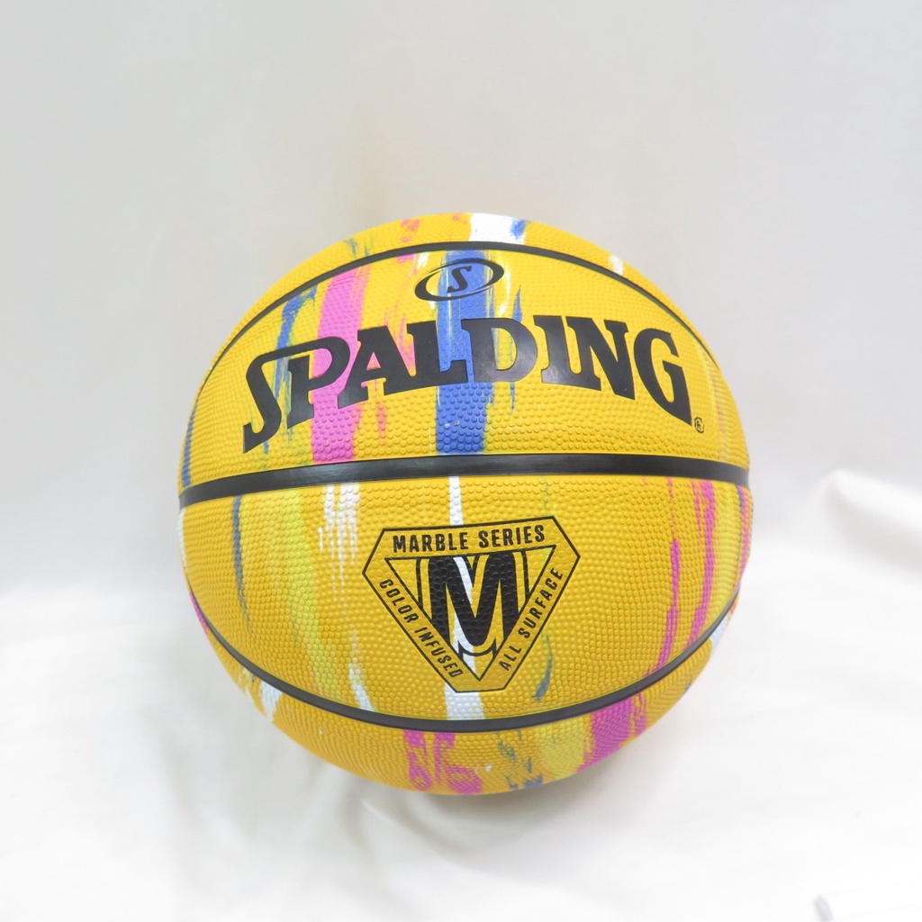 SPALDING 斯伯丁 SP 大理石系列 七號籃球 合成皮 SPA84401 黃彩【iSport愛運動】