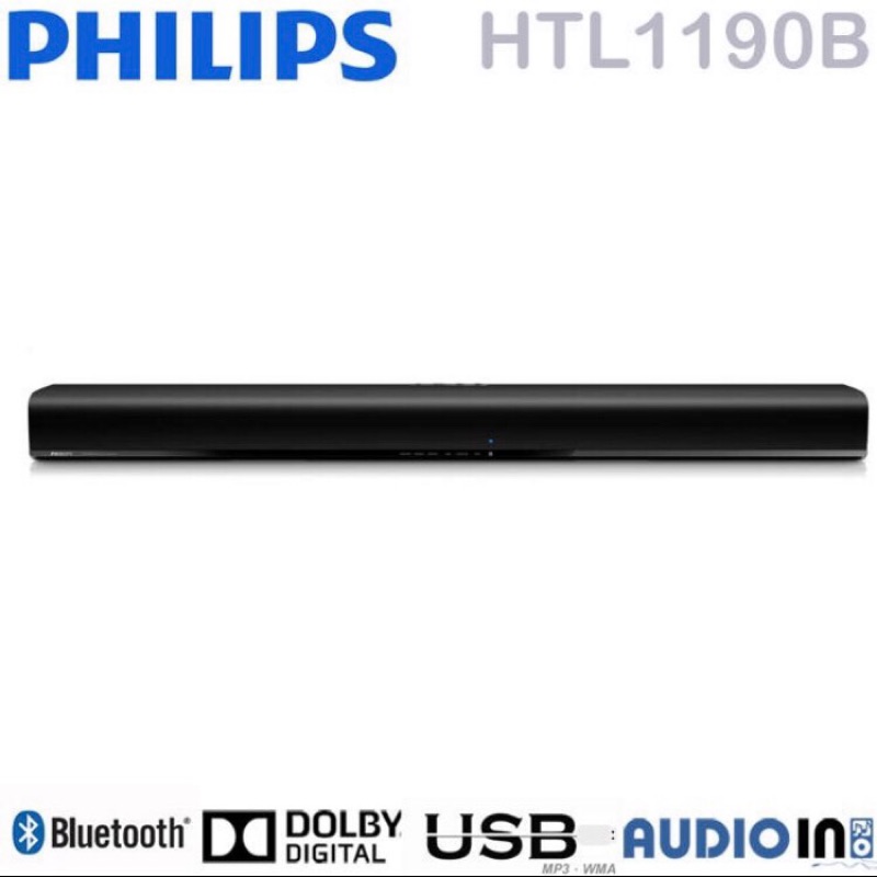 Philips 飛利浦 聲霸 Soundbar HTL119B 藍芽無線 環繞音響喇叭（a711113下標處）