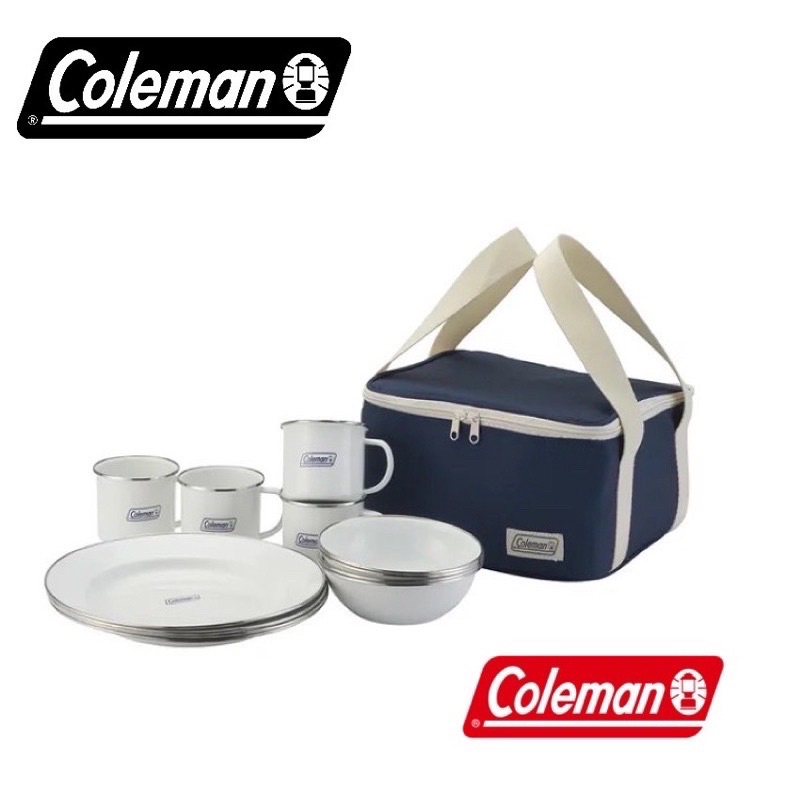 【台灣現貨】 Coleman 琺琅餐具 CM-32362  露營 餐具 零售