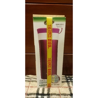 THERMOS膳魔師-不鏽鋼真空保溫杯480ML（桃紅紫）