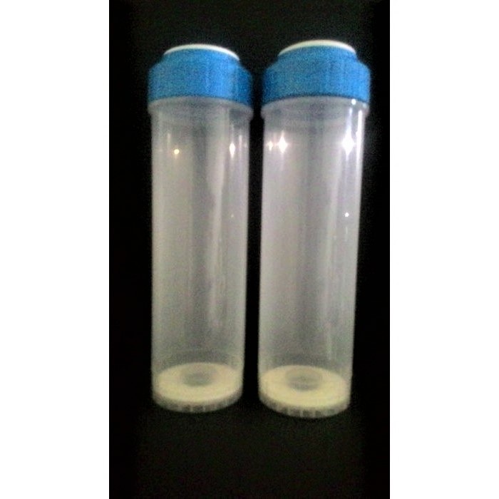職人工具 水族用品 淨水濾芯 10英吋  填充式濾心 藍色瓶蓋 透明 空罐/濾材罐/單隻 三胞胎-淨水器-RO機  適用