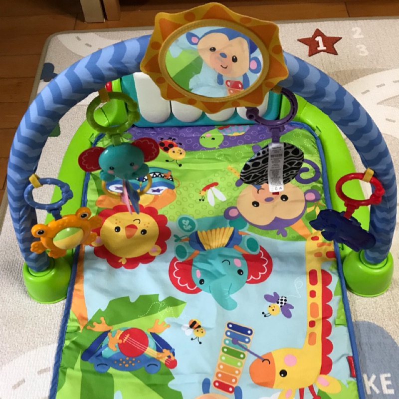 Fisher Price 費雪可愛動物小鋼琴健身器