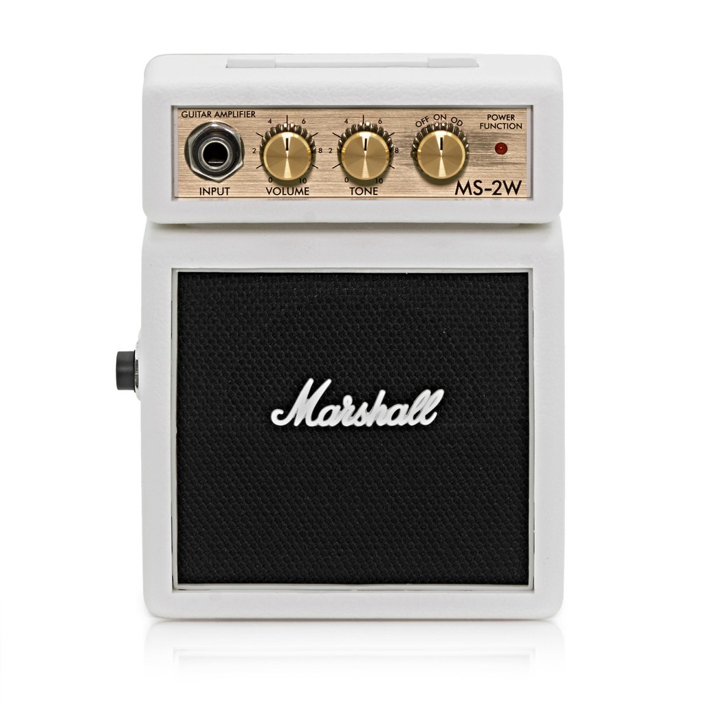 【現代樂器】 Marshall MS-2W 白色 1瓦 電吉他 小音箱 隨身攜帶 腰掛 小喇叭 原廠公司貨