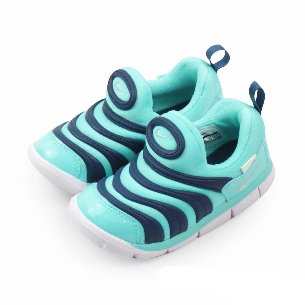 [出清]帝安諾-實體店面 Nike Dynamo Free TD 綠藍 毛毛蟲 小童學步鞋 慢跑鞋 343938-310