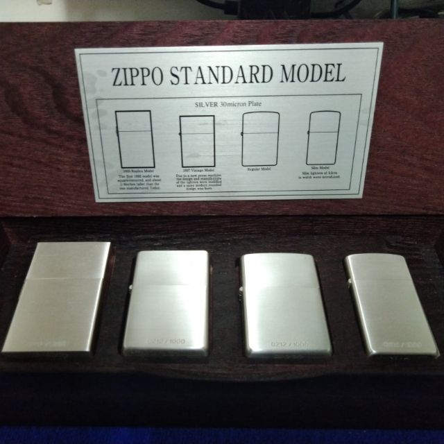 1998年 zippo standard model set 鍍銀限定稀有品