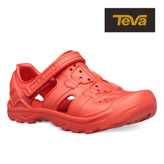 【TEVA】幼/中/大童 Omnium Drift 水陸輕量護趾涼鞋/雨鞋/水鞋/童鞋-火紅色 (原廠現貨)