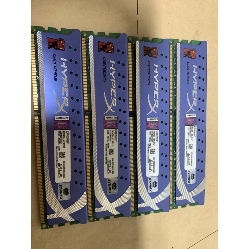 金士頓 Kingston HYPER X DDR3 1600 4G記憶體 2支一標