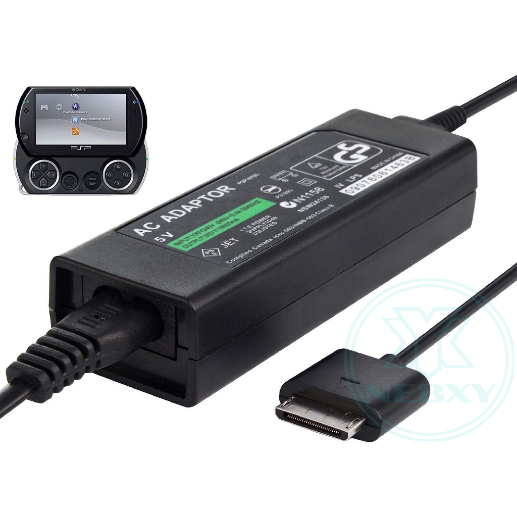 適用於PSP Go的快速充電器，帶有2合1 USB數據同步傳輸的壁式交流電源適配器和與Sony PSP Go兼容的電源線
