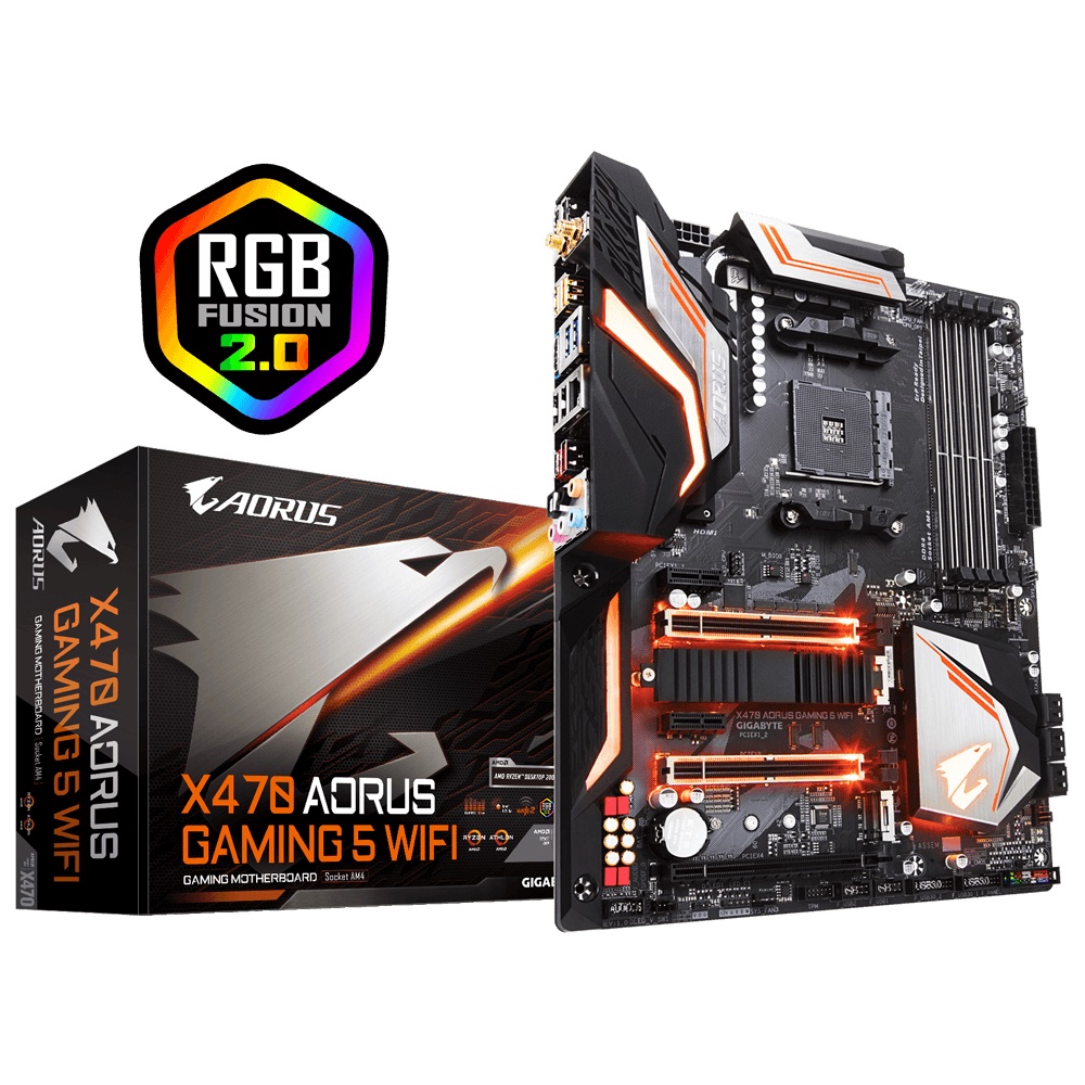 【台南個人自售】技嘉 X470 AORUS GAMING 5 WIF 主機板 全新庫存品 神鷹  X570 X570S