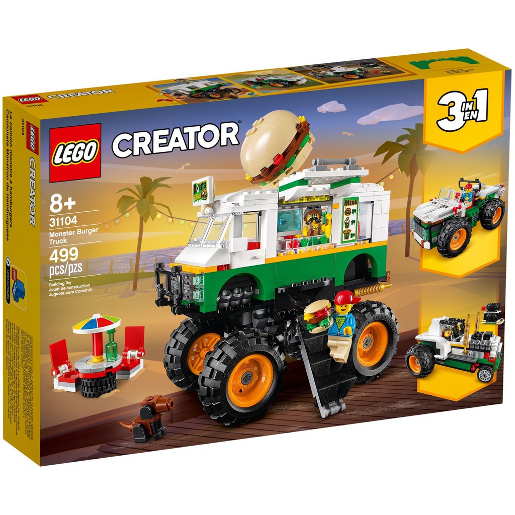 【群樂】盒組 LEGO 31104 怪獸漢堡卡車 現貨不用等