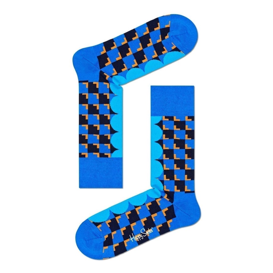 Happy Socks 快樂襪子 Abstract Juggle 藍色圖形 中長筒襪 男女襪 36-40 潮流長襪