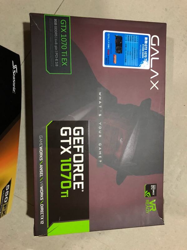 影馳 Galax GTX1070ti EX 顯示卡