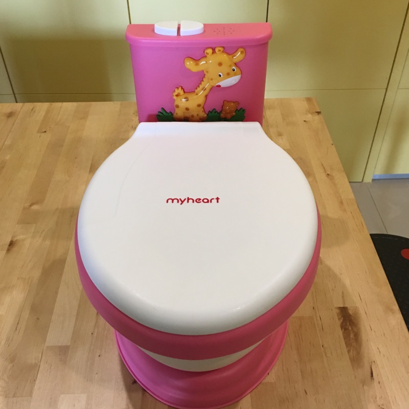【myheart】台灣製造 專利音樂兒童馬桶（粉紅色）