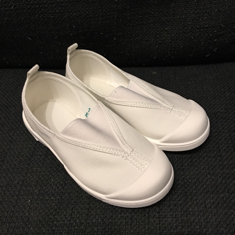 ［全新］日本製ASAHI兒童幼兒室內鞋橡膠底白色鞋面非moonstar全白色布鞋幼稚園幼兒園用開學