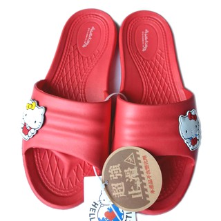 卡漫城 - Hello Kitty 輕量 拖鞋 紅 26.5CM ㊣版 造型 舒適 室內鞋 止滑 防水 凱蒂貓 EVA