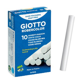 【義大利 GIOTTO】無毒環保粉筆(白色10入) / 產地:義大利 / CE安全認證