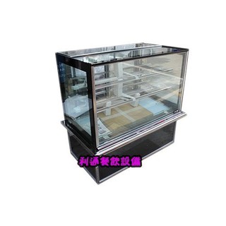《利通餐飲裝置》有現貨 瑞興 直玻銀飾條 方型蛋糕展示櫃 4尺展示冰箱 蛋糕展市櫃 展示冰箱-運費請聊聊詢問