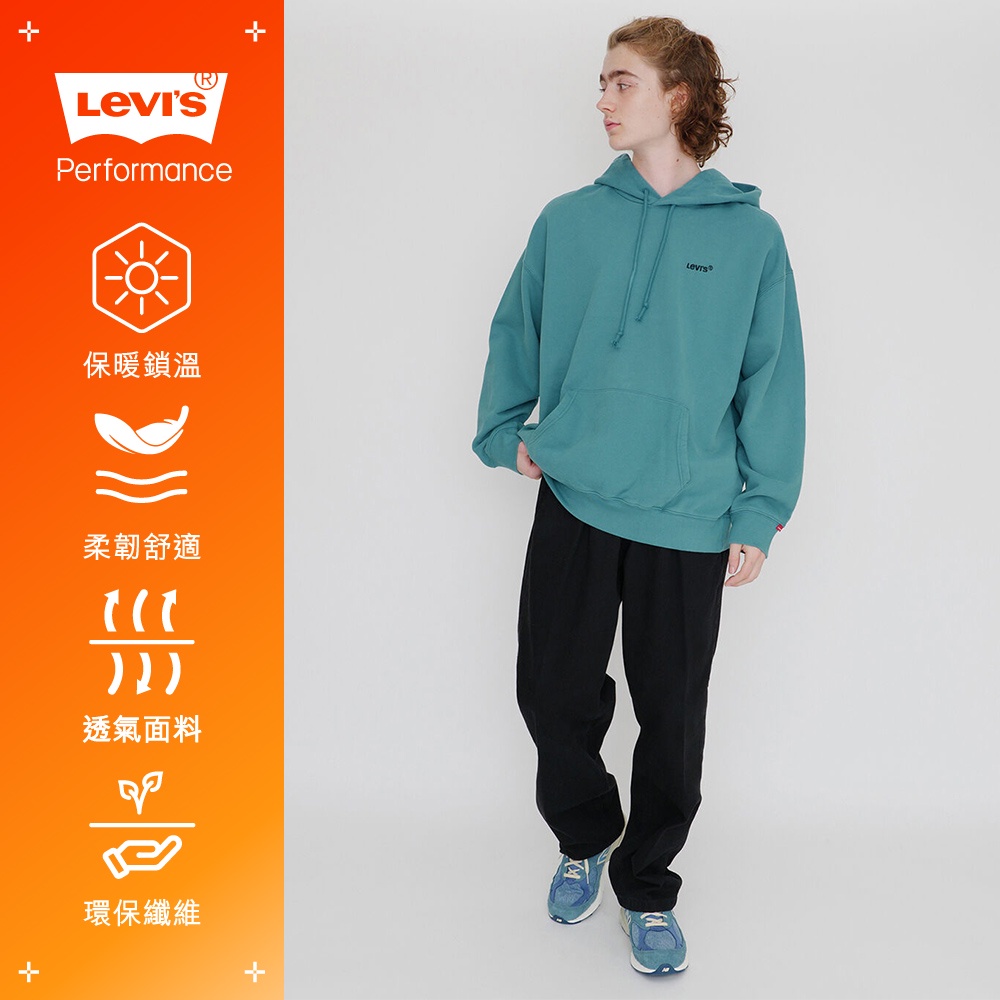 Levis Stay Loose復古寬鬆版繭型打摺牛仔褲 Warm機能保暖 黑色 男 A0907-0001 熱賣單品