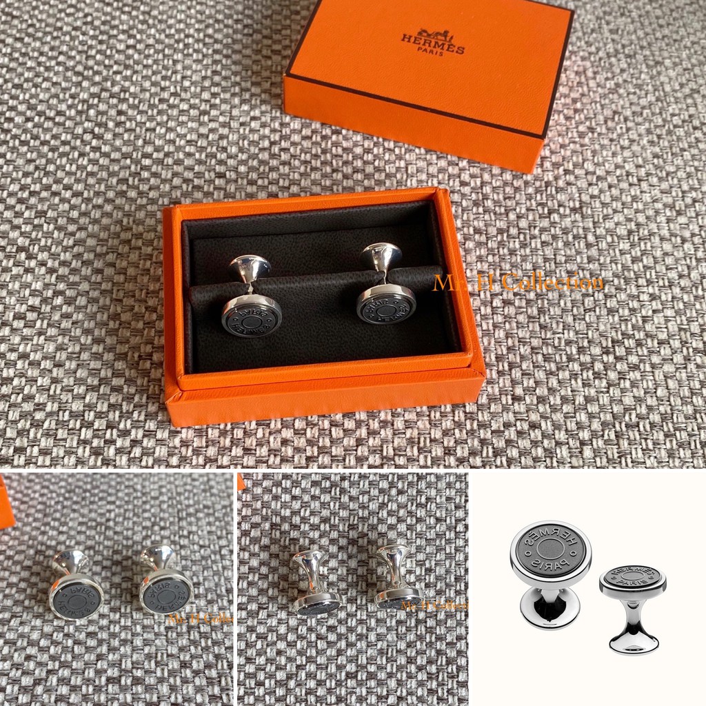 全新真品 男士袖扣 Hermes 愛馬仕 蝦皮購物