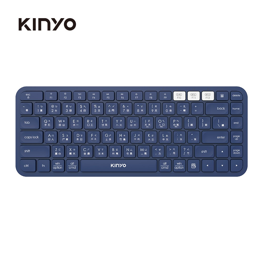 KINYO 藍牙無線雙模鍵盤 (GKB-360) 辦公 文書 開學 現貨 廠商直送
