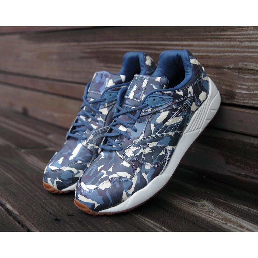 INDiCE↗Puma x BWGH XS-850 357384 01 男性皮革運動休閒鞋 迷彩藍